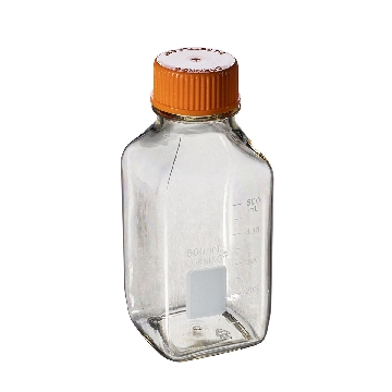 储液瓶 500ml方形瓶 聚碳酸酯材质，12个/包/2包/箱，BOTTLE,500mL,SQUARE,POLYCARBONATE,S,BK,12/24，型号431432，Corning，康宁
