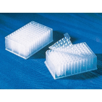 96孔储存或检测板，0.5ml圆孔，，V形底，，PP（聚丙烯）材质，无盖，灭菌，，10个/包/5包/箱，PLT,96WL,ASSAY BLOCK,VB,PP,WO/LID,S,BK,10/50，型号3956，Corning，康宁