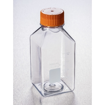 Corning 500mL Square PET Storage Bottles with 45mm Caps ,12/pk，2pk/CS.，12个/包/2包/箱，型号431532，Corning，康宁