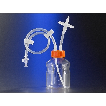 储液瓶，Corning Easy Grip Storage Bottle, 500mL Polystyrene bottle with Closed System Tubing accessories with 0.2µm PTFE Filter and MPC, and with Diptube, Sterile, 1 per bag, 4 per case，11666，Corning，康宁