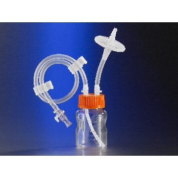 Corning Easy Grip存储瓶，150mL聚苯乙烯瓶，带封闭系统管道附件，带0.2 m PTFE过滤器和MPC，带Diptube，无菌，1/包，8包/箱,11651，康宁