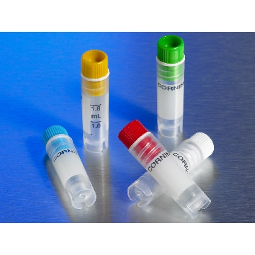 VIAL,CRYOGENIC,INT-THREAD 2.0ML,RND,SELF STDG,W/WSHR, ASSORTED COLOR CAP,50/500，50个/包/10包/箱，型号431416，Corning，康宁