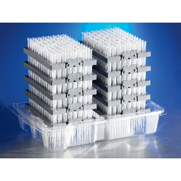 吸头，96个/盒，10盒/包/4包/箱，TIPS,300UL,NATURAL GRADUATED IN VACUUM FORMED UNITS 10 DECKS,960/3840，型号4128，Corning，康宁