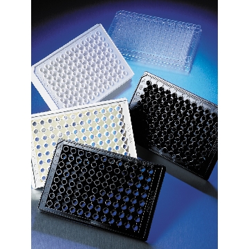 96孔板，Corning 96 well Clear Flat Bottom CellBIND Treated Polystyrene Microplate, with Lid, Sterile, 100/case，3809，Corning，康宁