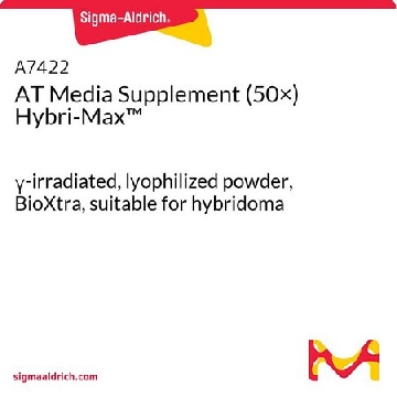 Hybri-Max™ AT 培养基添加剂 (50×)，1VIAL，A7422-1VL，Sigma