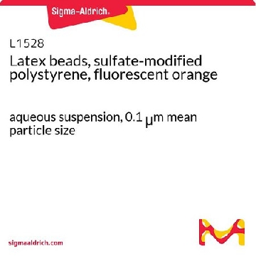 乳胶珠，硫酸盐改性聚苯乙烯，荧光橙，1ML，L1528-1ML，Sigma