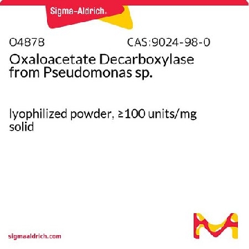 草酰乙酸脱羧酶 来源于假单胞菌 属，500UNITS，O4878-500UN，Sigma