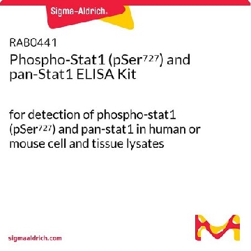 Phospho-Stat1 (pSer⁷²⁷) and pan-Stat1 ELISA Kit，1KIT，RAB0441-1KT，Sigma