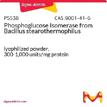 磷酸葡糖异构酶 来源于嗜热脂肪芽胞杆菌，100UNITS，P5538-100UN，Sigma