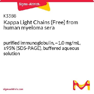 来自人骨髓瘤血清的 κ 轻链（游离），1MG，K3388-1MG，Sigma