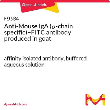 Anti-Mouse IgA (α-chain specific)−FITC antibody produced in goat，1ML，F9384-1ML，Sigma