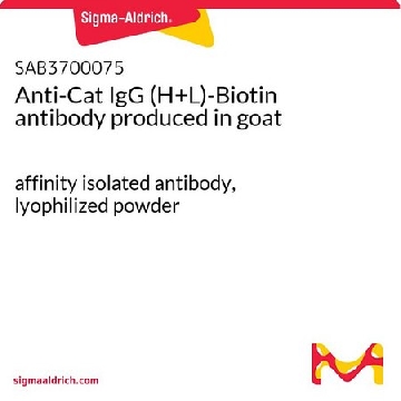 Anti-Cat IgG (H+L)-Biotin antibody produced in goat，2MG，SAB3700075-2MG，Sigma