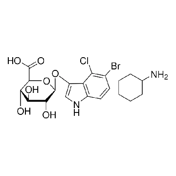 5-溴-4-氯-3-吲哚基 β-ᴅ-葡糖醛酸 环己铵盐，5TABLETS，B8049-5TAB，Sigma