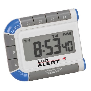 Lab Alert® four channel timer and clock，1EACH，HS24670，Sigma