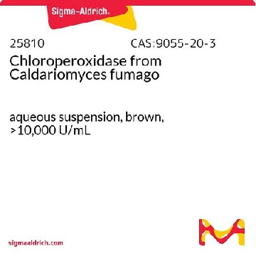 氯过氧化物酶 来源于Caldariomyces fumago，1ML，25810-1ML-F，Sigma