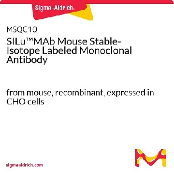 SILu™MAb Mouse Stable-Isotope Labeled Monoclonal Antibody，100UG，MSQC10-100UG，Sigma