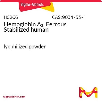 血红蛋白A₂，经亚铁稳定 人，5MG，H0266-5MG，Sigma