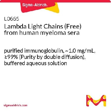人骨髓瘤血清来源Lambda轻链（游离），1MG，L0665-1MG，Sigma
