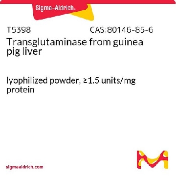 转谷氨酰胺酶 来源于天竺鼠肝脏，2UNITS，T5398-2UN，Sigma