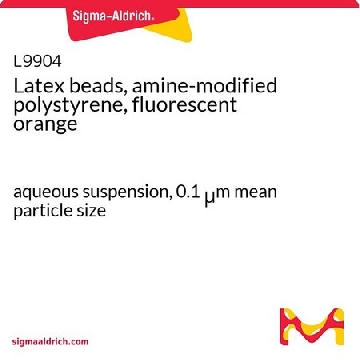 乳胶珠，胺改性聚苯乙烯，荧光橙，1ML，L9904-1ML，Sigma