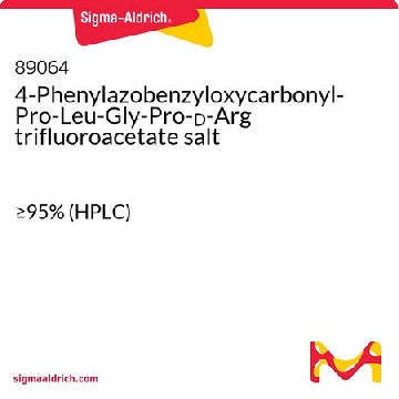 4-苯基偶氮苄氧基羰基-Pro-Leu-Gly-Pro-ᴅ-Arg 三氟乙酸盐，100MG，89064-100MG，Sigma