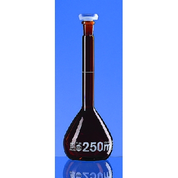 BRAND® BLAUBRAND® volumetric flask, PP stopper, amber glass，2EA，Z326410-2EA，Sigma