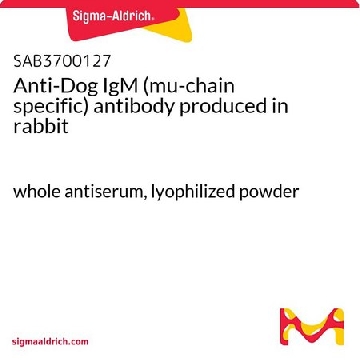 Anti-Dog IgM (mu-chain specific) antibody produced in rabbit，2ML，SAB3700127-2ML，Sigma