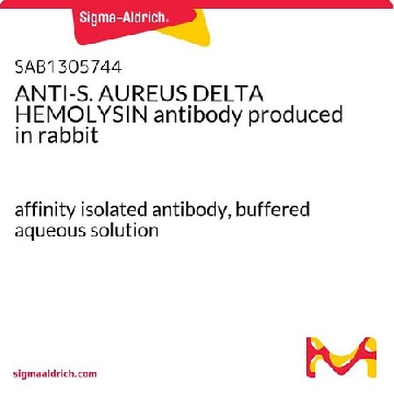 ANTI-S. AUREUS DELTA HEMOLYSIN antibody produced in rabbit，400UL，SAB1305744-400UL，Sigma