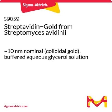 Streptavidin−Gold 来源于阿维丁链霉菌，1ML，S9059-1ML，Sigma