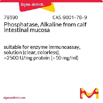 磷酸酶(碱性) 来源于小牛肠粘膜，1MG，79390-1MG，Sigma