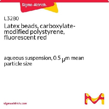 乳胶珠，羧酸盐改性聚苯乙烯，荧光红，1ML，L3280-1ML，Sigma