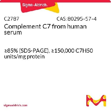 Complement C7 来源于人类血清，0.1MG，C2787-.1MG，Sigma