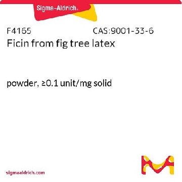 无花果蛋白酶 来源于无花果树乳胶，1000UNITS，F4165-1KU，Sigma