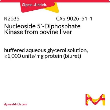 Nucleoside 5′-Diphosphate Kinase from bovine liver，100UNITS，N2635-100UN，Sigma