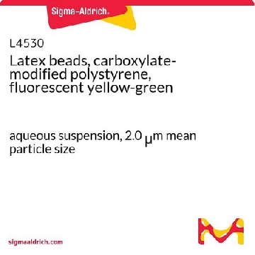 乳胶珠，羧酸盐改性聚苯乙烯，荧光黄绿色，1ML，L4530-1ML，Sigma