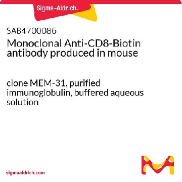 CD8-生物素单克隆抗体 小鼠抗，100UG，SAB4700086-100UG，Sigma
