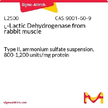 ʟ-乳酸脱氢酶 来源于兔肌肉，5000UNITS，L2500-5KU，Sigma