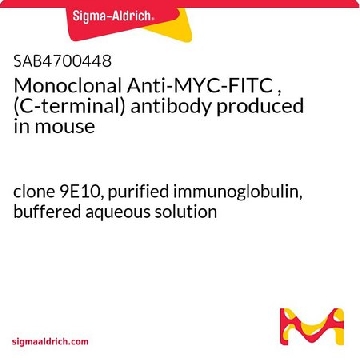 单克隆抗  MYC-FITC，（C 端） 小鼠抗，100UG，SAB4700448-100UG，Sigma
