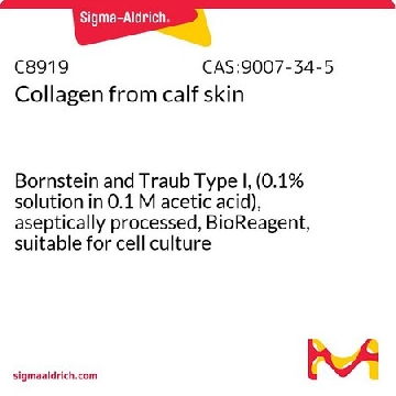 胶原蛋白 来源于小牛皮，20ML，C8919-20ML，Sigma