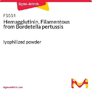 Hemagglutinin, Filamentous from Bordetella pertussis，50UG，F5551-50UG，Sigma