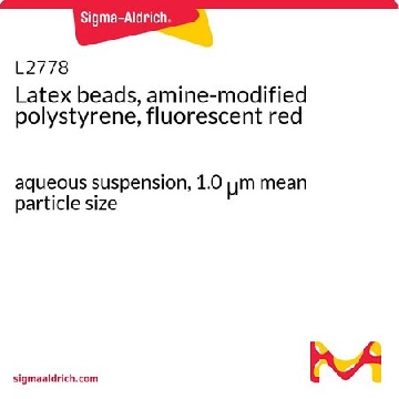 乳胶珠，胺改性聚苯乙烯，荧光红，1ML，L2778-1ML，Sigma
