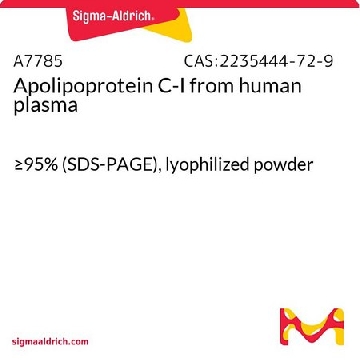 Apolipoprotein C-I 来源于人类血浆，100UG，A7785-100UG，Sigma