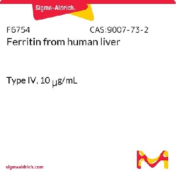 铁蛋白 来源于人类肝脏，1VIAL，F6754-1VL，Sigma