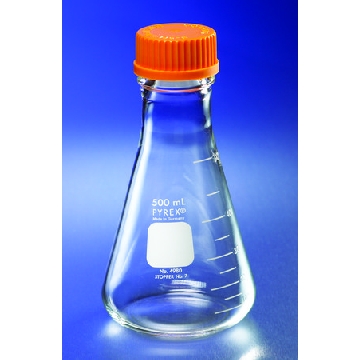 Pyrex® wide-mouth graduated Erlenmeyer flask with screw-cap，6EA，CLS4995250-6EA，Sigma
