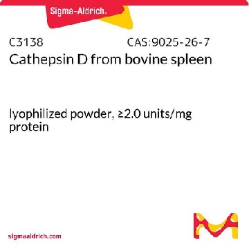 组织蛋白酶D 来源于牛脾脏，10UNITS，C3138-10UN，Sigma