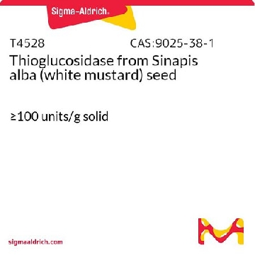 硫葡糖苷酶 来源于白芥子 （白芥）种子，200UNITS，T4528-200UN，Sigma