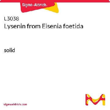 Lysenin from Eisenia foetida，50UG，L3038-50UG，Sigma
