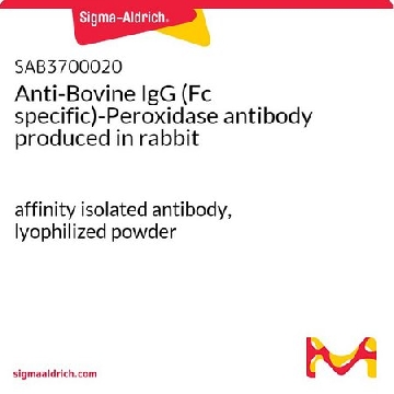 Anti-Bovine IgG (Fc specific)-Peroxidase antibody produced in rabbit，1.5MG，SAB3700020-1.5MG，Sigma