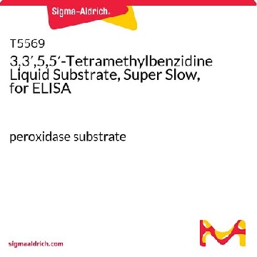 3,3′,5,5′-Tetramethylbenzidine Liquid Substrate, Super Slow, for ELISA，100ML，T5569-100ML，Sigma
