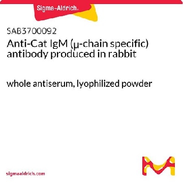 Anti-Cat IgM (μ-chain specific) antibody produced in rabbit，2ML，SAB3700092-2ML，Sigma